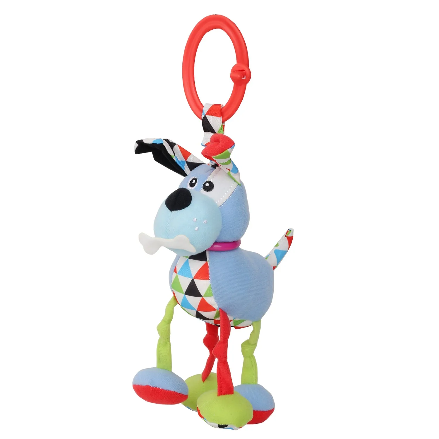 Baby Moo Puppy Blue Hanging Toy With Vibrations