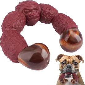 Bikissen Indestructible Dog Chew Toys for Aggressive Chewers, Keeps Large/Medium Dogs Busy, Tough Toys for Boredom (Brown)