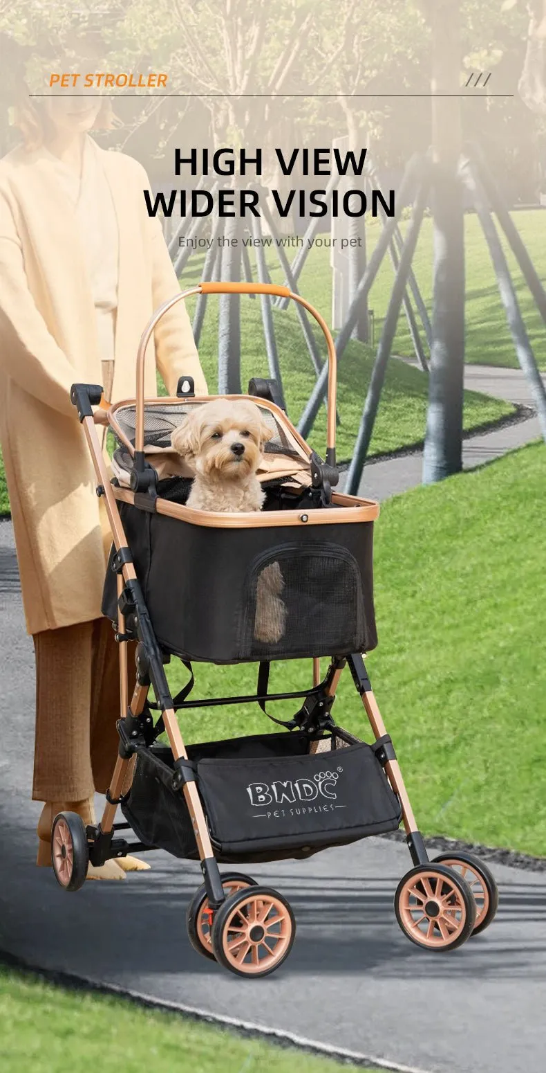 BNDC 103 Pram & Stroller For Dogs & Cats (Grey)