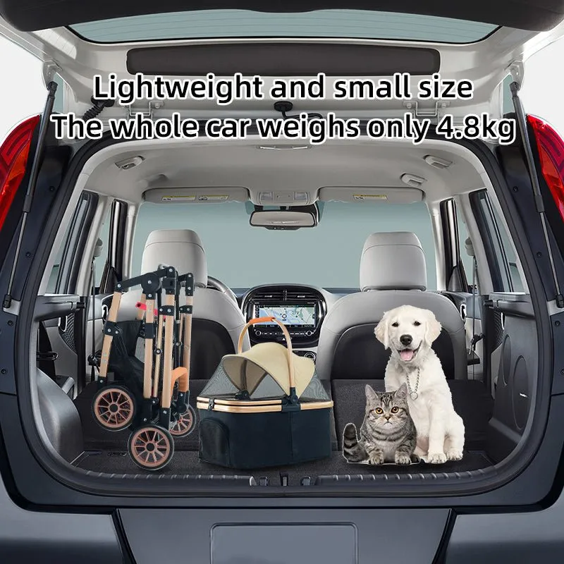 BNDC 103 Pram & Stroller For Dogs & Cats (Grey)