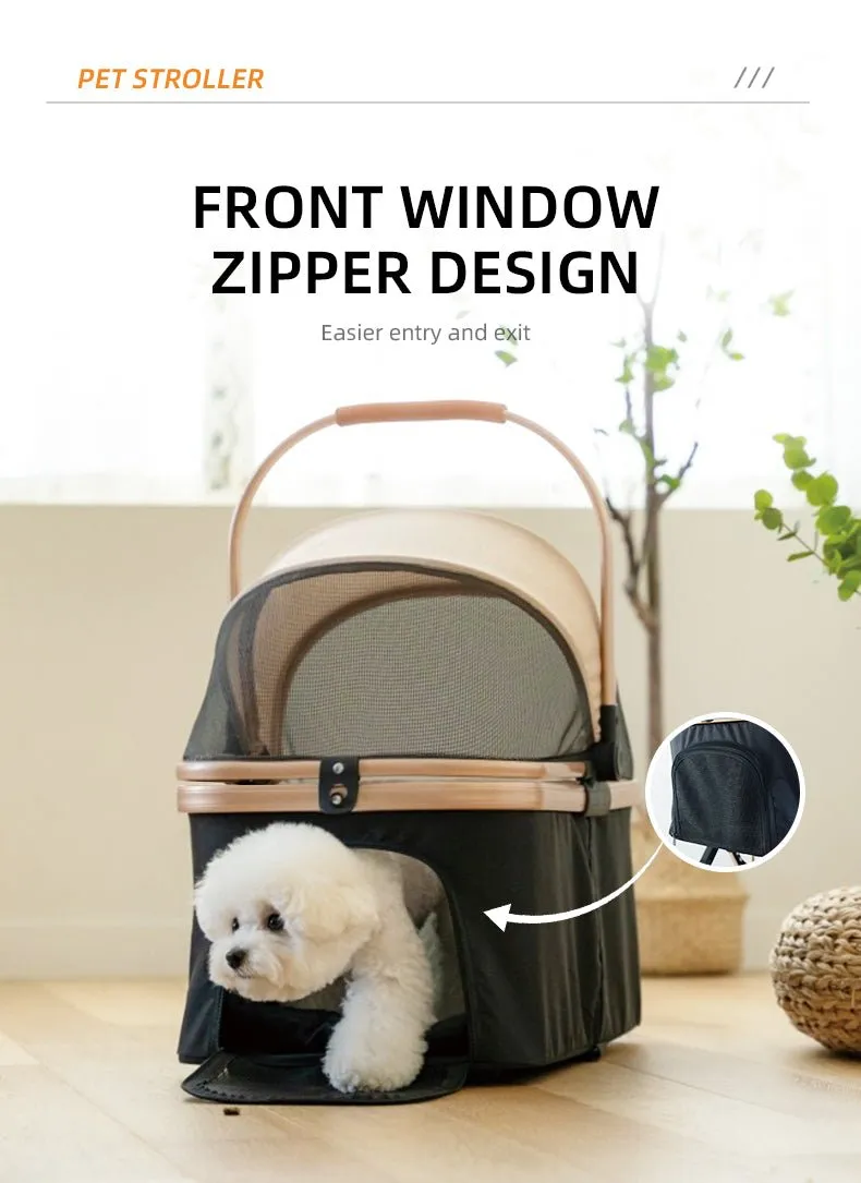 BNDC 103 Pram & Stroller For Dogs & Cats (Grey)