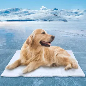 Dog Cooling Mat, Cooling Pad Reversible (Cool & Warm), Pet Cool Mats for Dog and Cat use in Crate, Kennel, Bed, Sofa, Machine Washable, Durable, Non-Gel (X-Large)