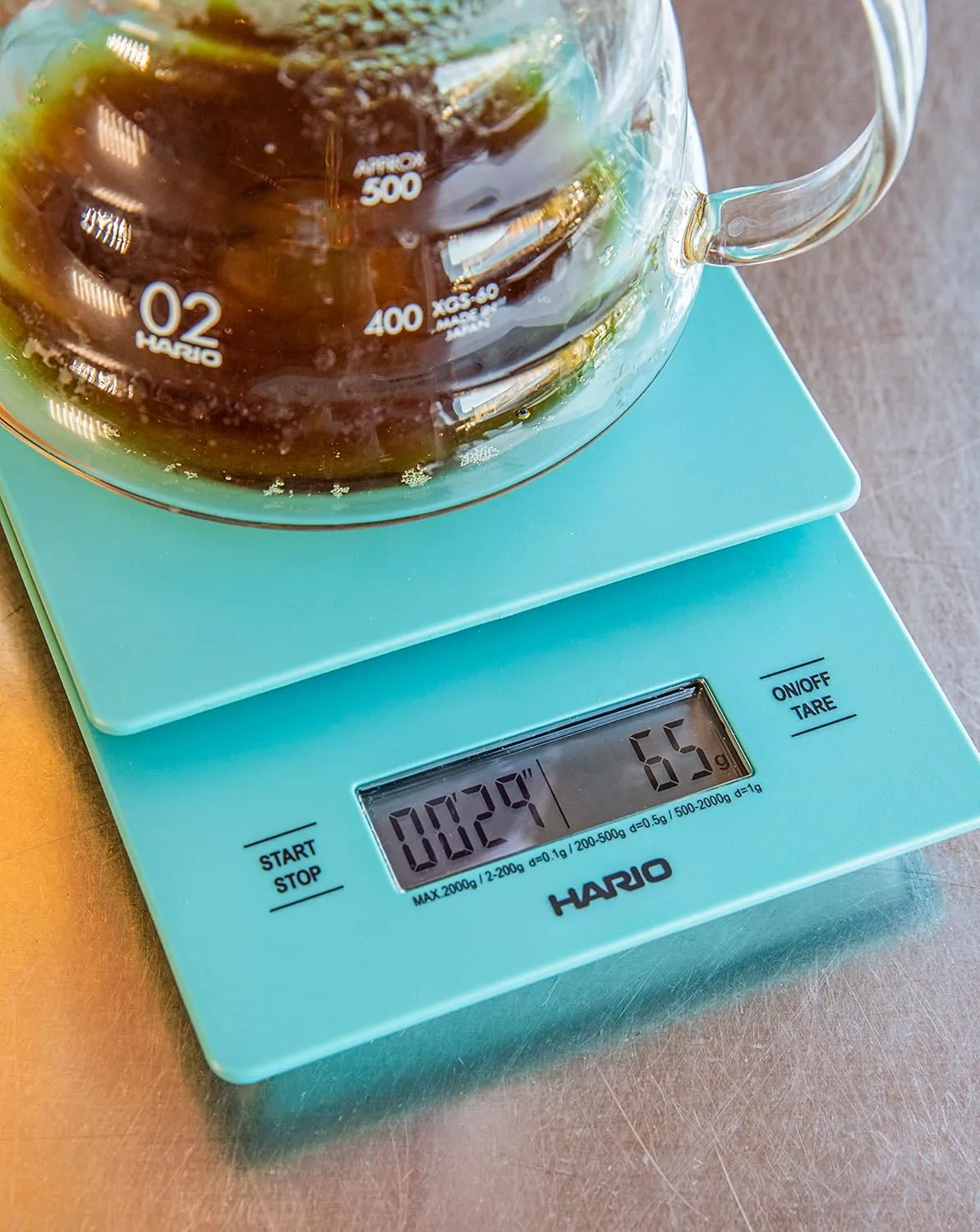 Hario V60 Drip Scale, Turquoise