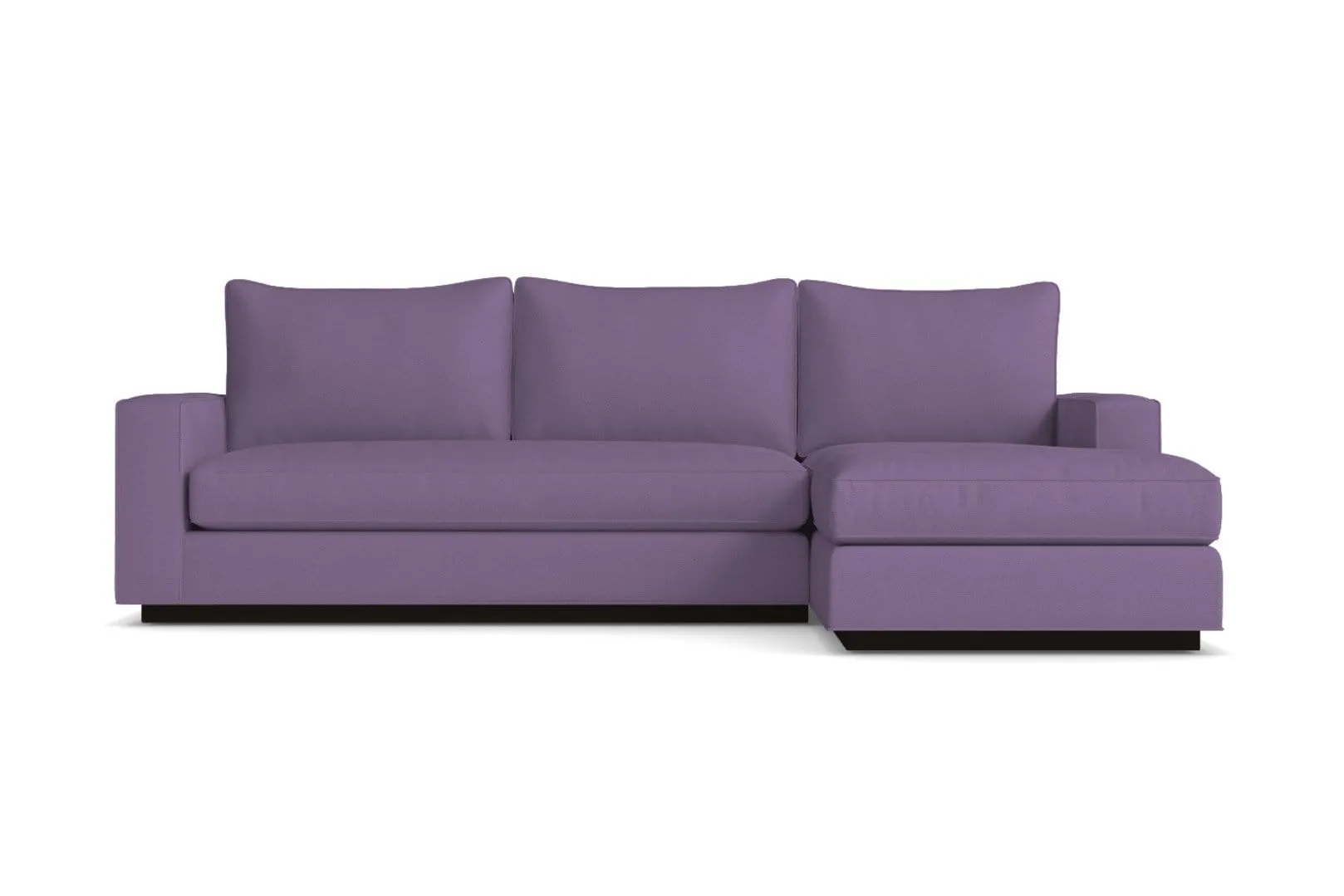 Harper 2pc Sleeper Sectional :: Leg Finish: Espresso / Sleeper Option: Memory Foam Mattress / Configuration: RAF - Chaise on the Right