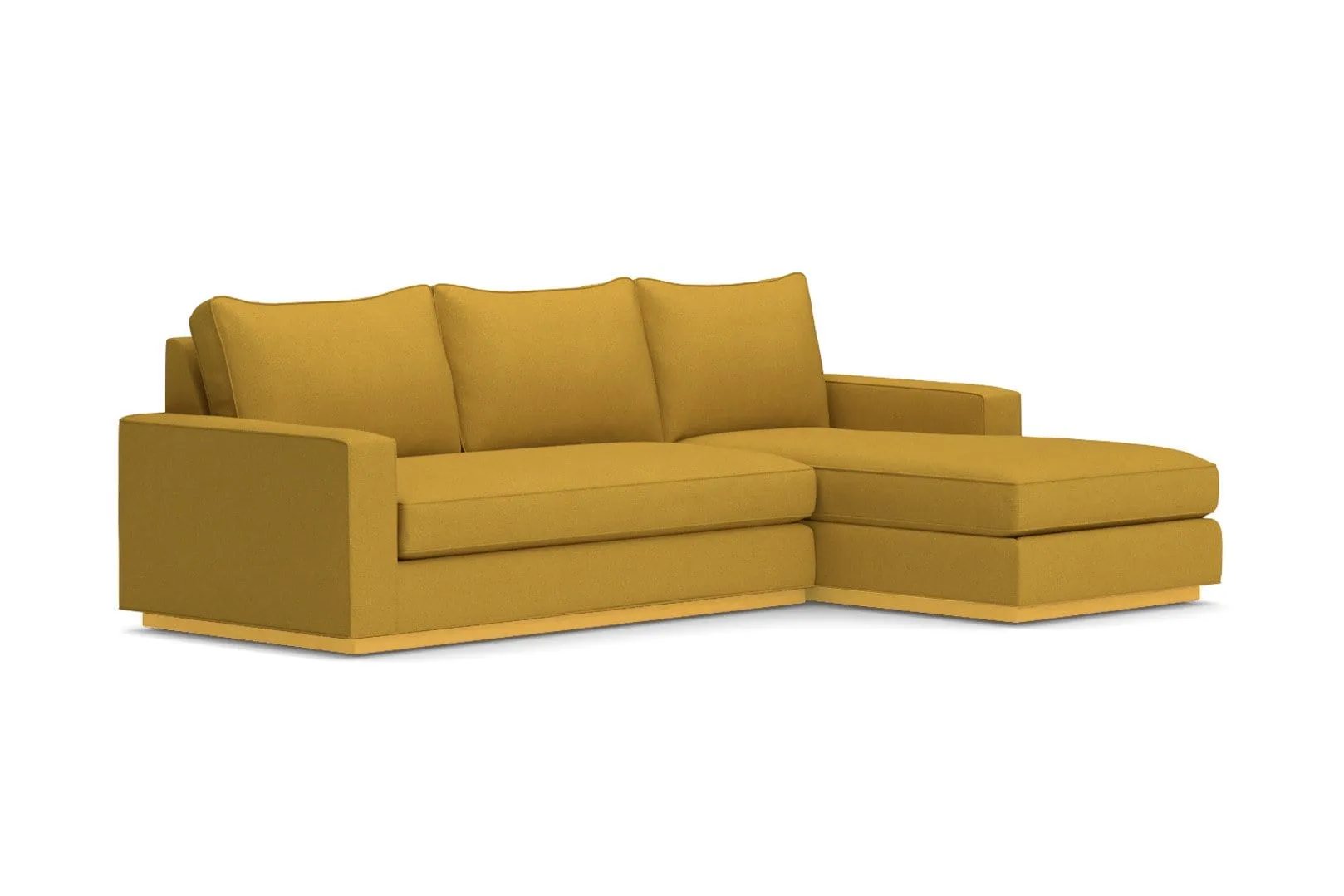Harper 2pc Sleeper Sectional :: Leg Finish: Espresso / Sleeper Option: Memory Foam Mattress / Configuration: RAF - Chaise on the Right