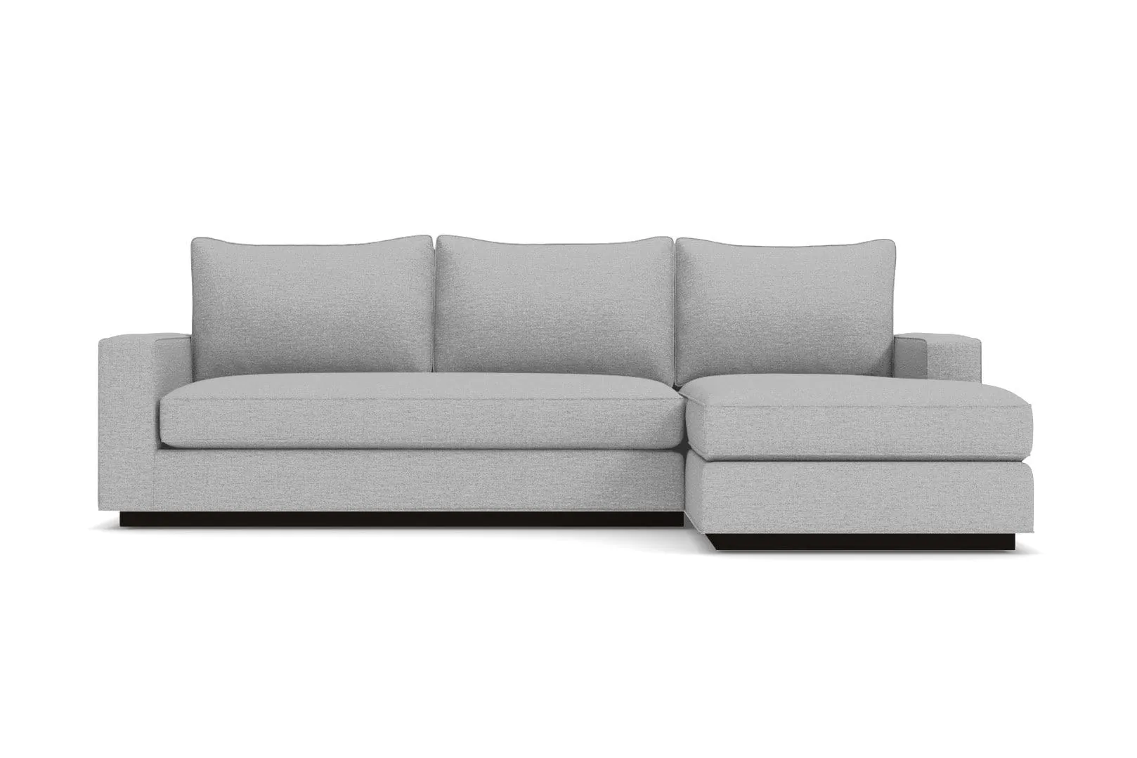 Harper 2pc Sleeper Sectional :: Leg Finish: Espresso / Sleeper Option: Memory Foam Mattress / Configuration: RAF - Chaise on the Right