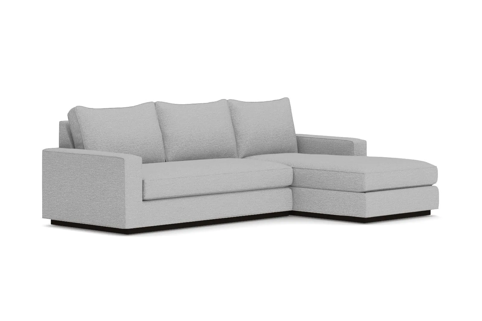 Harper 2pc Sleeper Sectional :: Leg Finish: Espresso / Sleeper Option: Memory Foam Mattress / Configuration: RAF - Chaise on the Right
