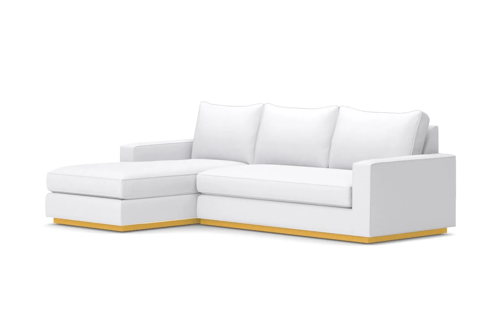 Harper 2pc Sleeper Sectional :: Leg Finish: Natural / Sleeper Option: Memory Foam Mattress / Configuration: LAF - Chaise on the Left