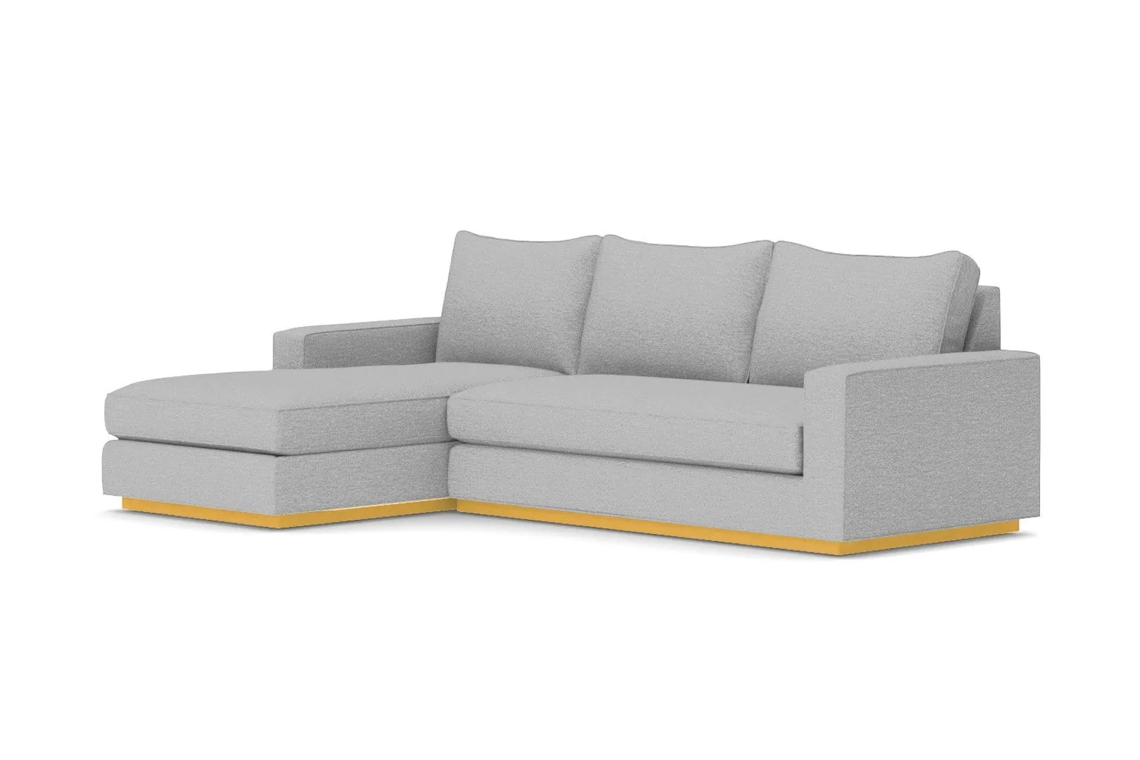 Harper 2pc Sleeper Sectional :: Leg Finish: Natural / Sleeper Option: Memory Foam Mattress / Configuration: LAF - Chaise on the Left