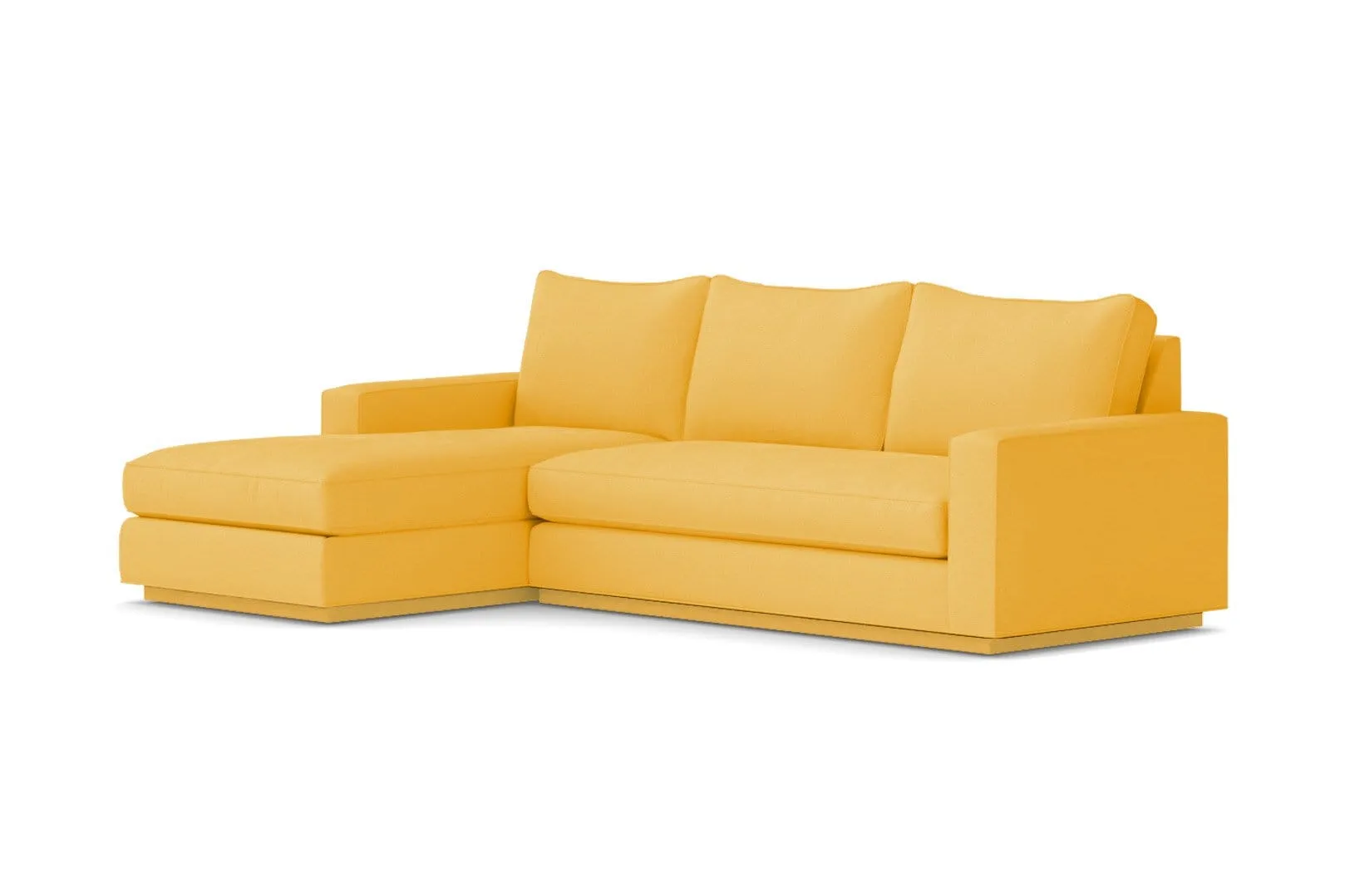 Harper 2pc Sleeper Sectional :: Leg Finish: Natural / Sleeper Option: Memory Foam Mattress / Configuration: LAF - Chaise on the Left