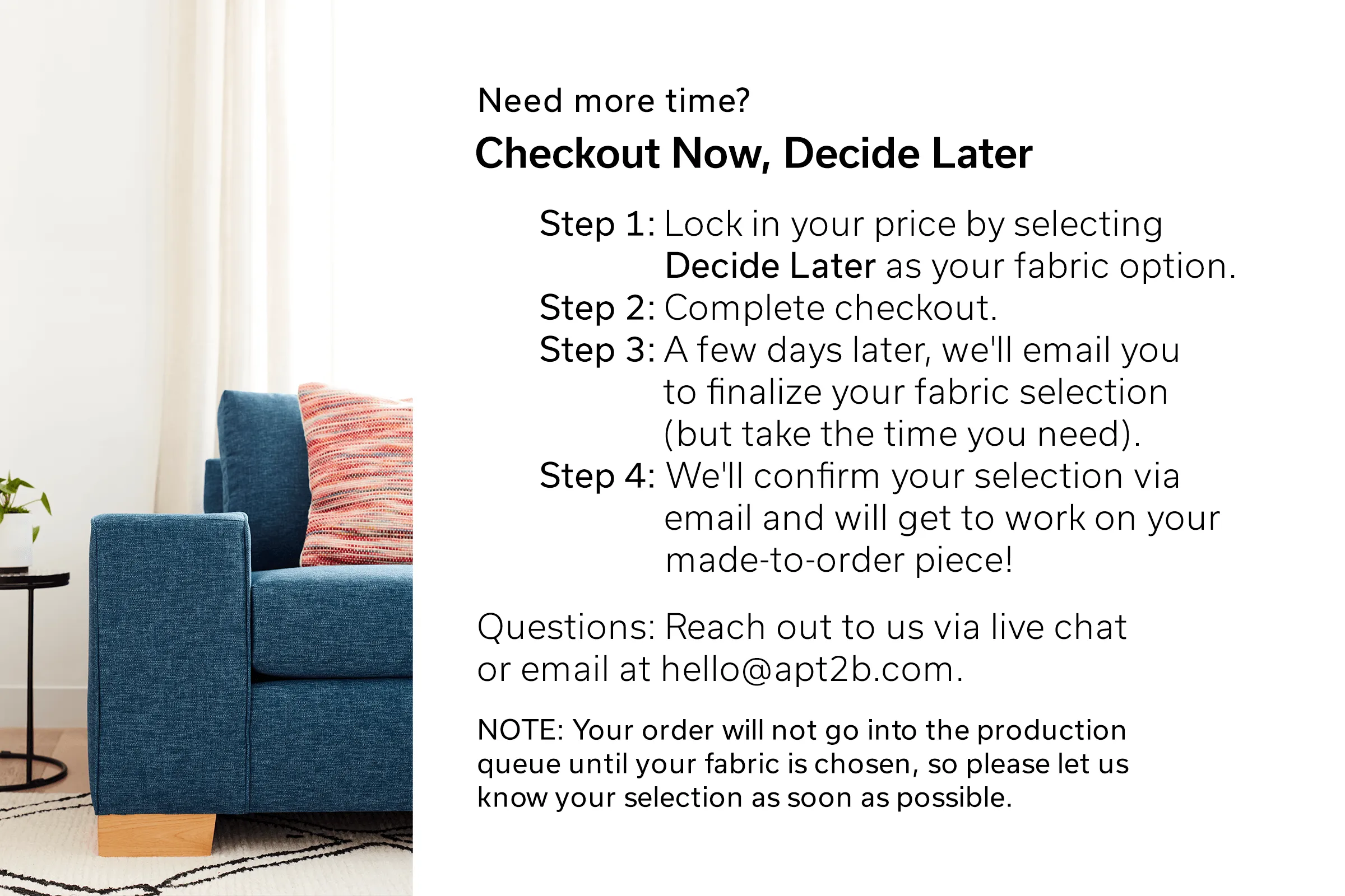 Harper 2pc Sleeper Sectional :: Leg Finish: Natural / Sleeper Option: Memory Foam Mattress / Configuration: LAF - Chaise on the Left
