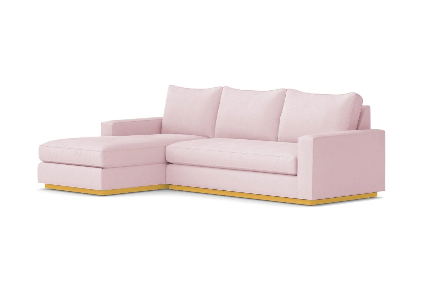 Harper 2pc Sleeper Sectional :: Leg Finish: Natural / Sleeper Option: Memory Foam Mattress / Configuration: LAF - Chaise on the Left