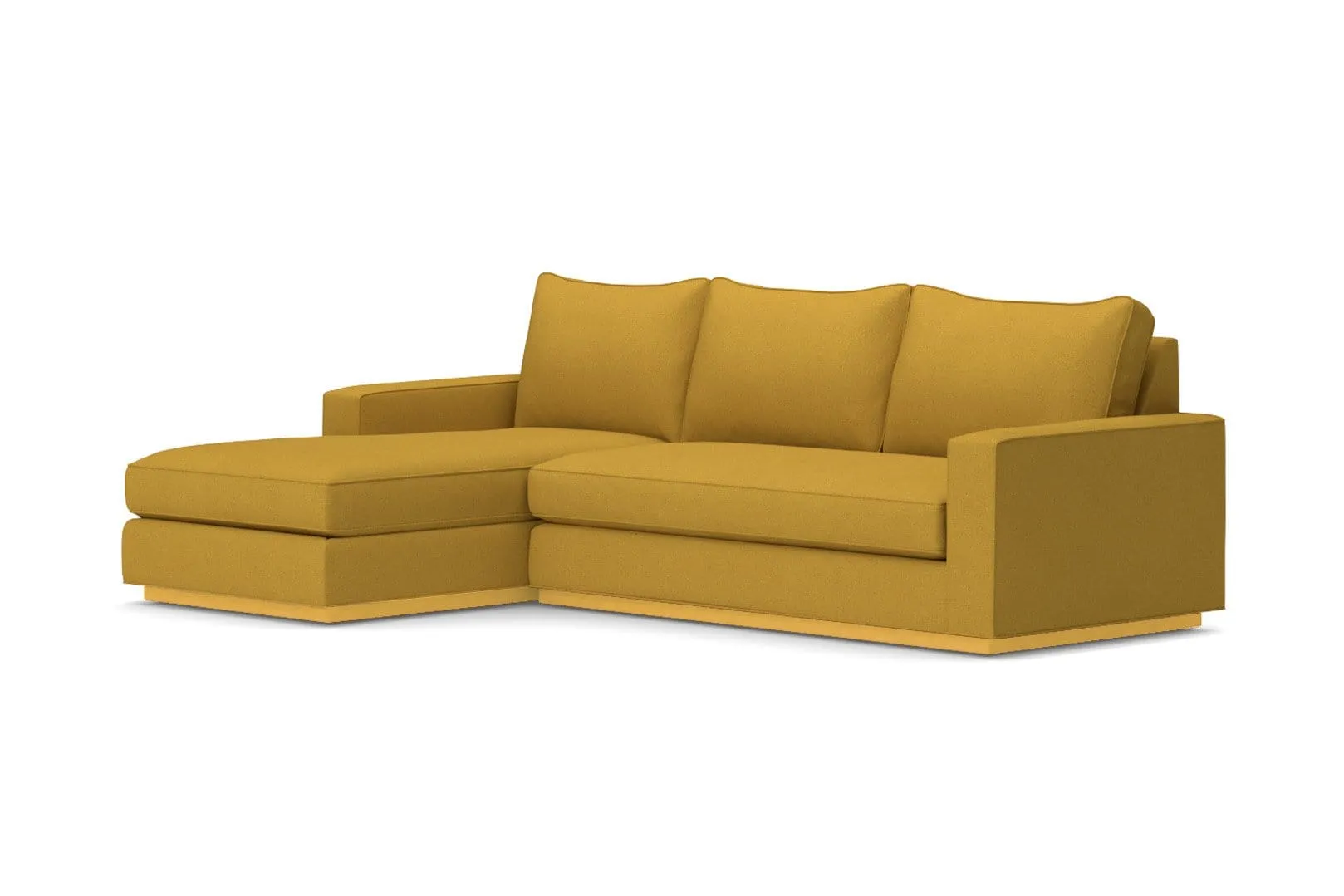 Harper 2pc Sleeper Sectional :: Leg Finish: Natural / Sleeper Option: Memory Foam Mattress / Configuration: LAF - Chaise on the Left