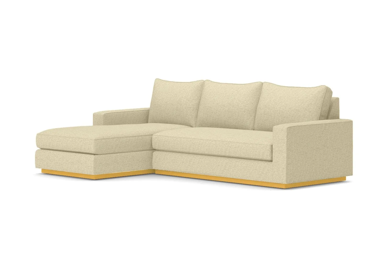 Harper 2pc Sleeper Sectional :: Leg Finish: Natural / Sleeper Option: Memory Foam Mattress / Configuration: LAF - Chaise on the Left