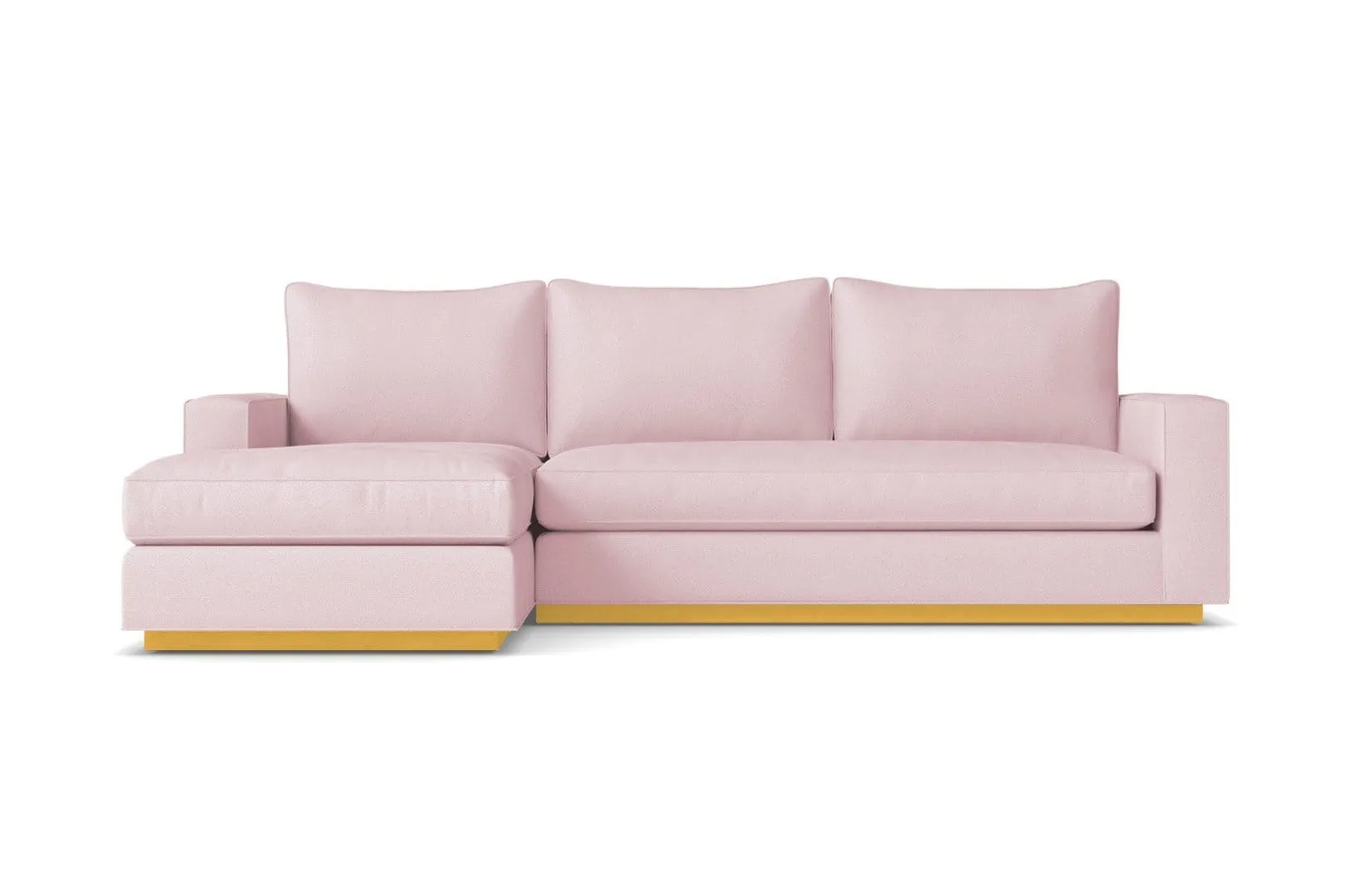 Harper 2pc Sleeper Sectional :: Leg Finish: Natural / Sleeper Option: Memory Foam Mattress / Configuration: LAF - Chaise on the Left