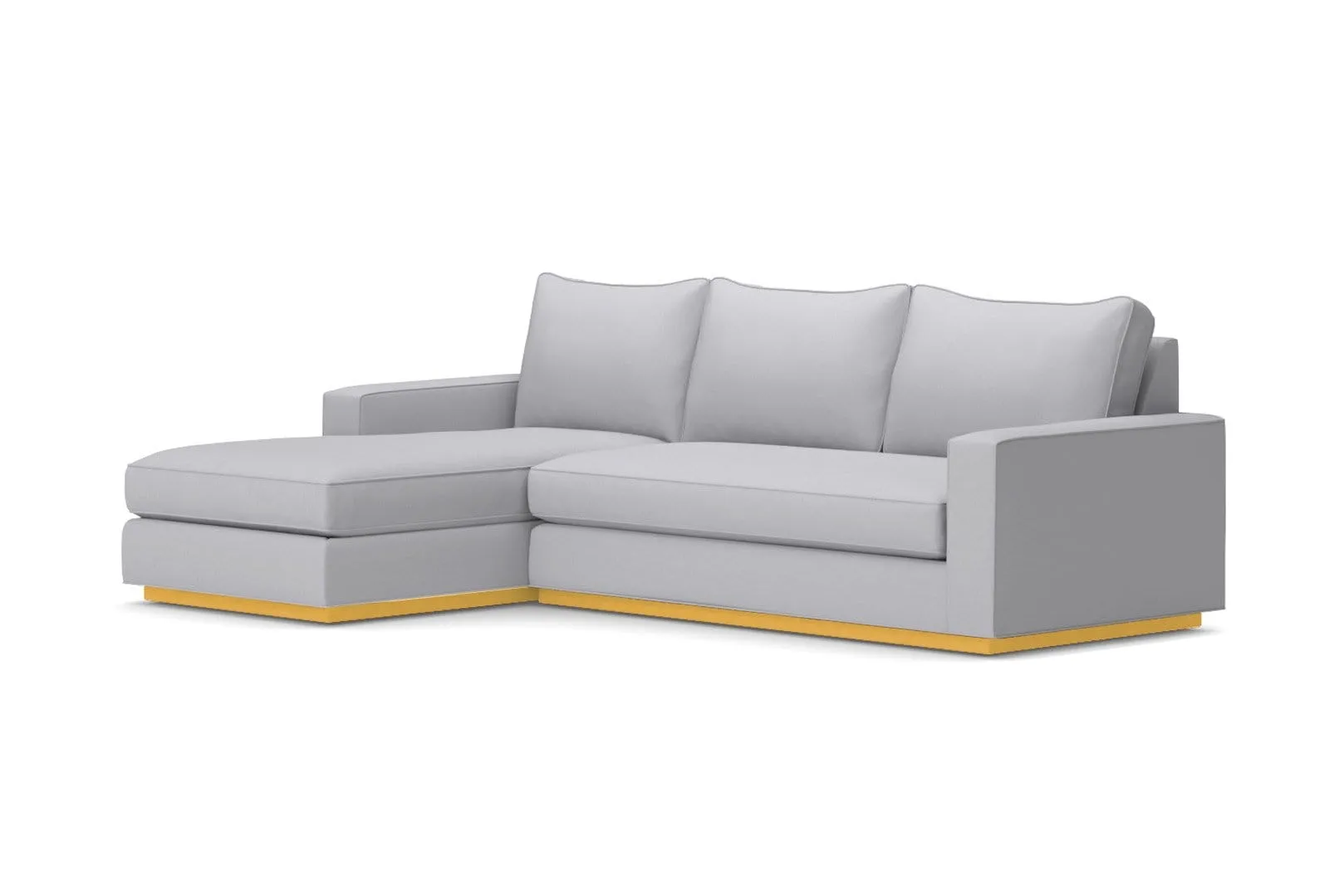 Harper 2pc Sleeper Sectional :: Leg Finish: Natural / Sleeper Option: Memory Foam Mattress / Configuration: LAF - Chaise on the Left