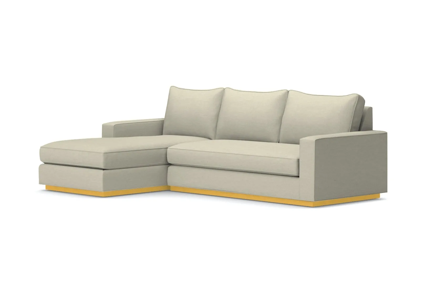 Harper 2pc Sleeper Sectional :: Leg Finish: Natural / Sleeper Option: Memory Foam Mattress / Configuration: LAF - Chaise on the Left