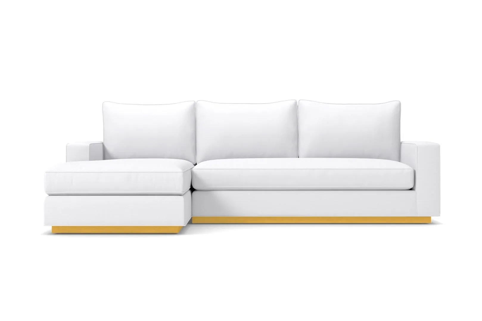 Harper 2pc Sleeper Sectional :: Leg Finish: Natural / Sleeper Option: Memory Foam Mattress / Configuration: LAF - Chaise on the Left