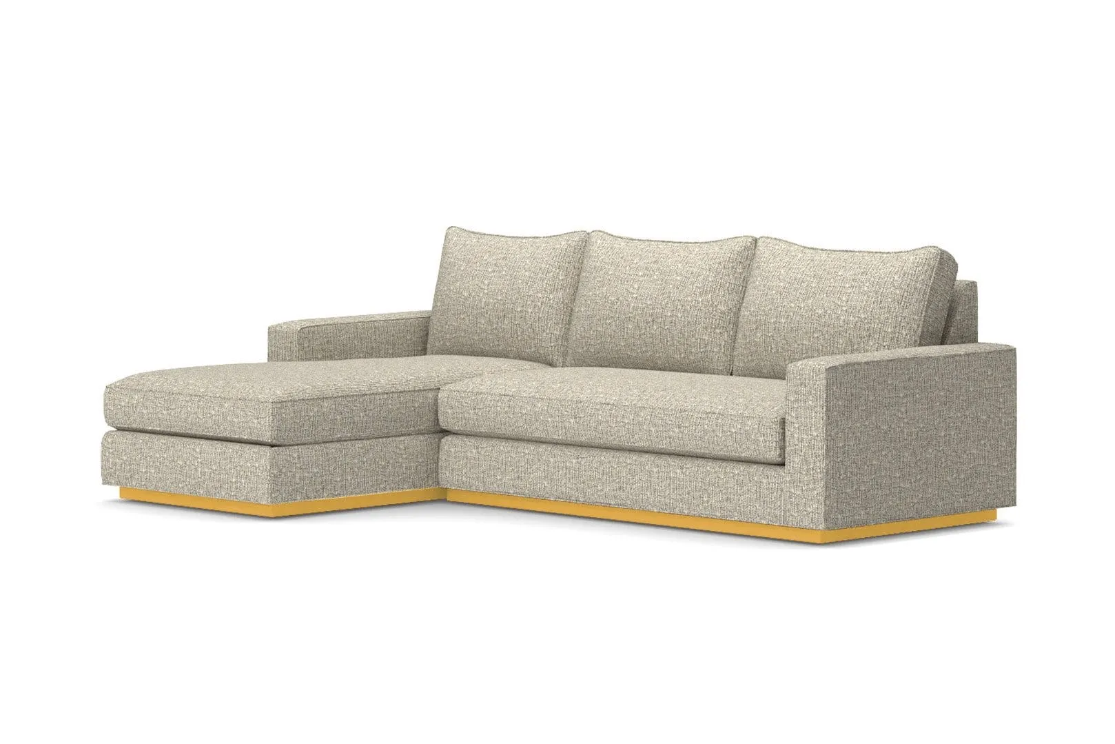 Harper 2pc Sleeper Sectional :: Leg Finish: Natural / Sleeper Option: Memory Foam Mattress / Configuration: LAF - Chaise on the Left