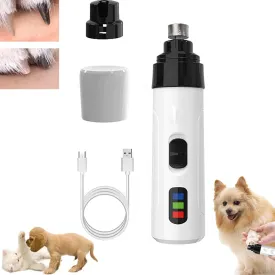 Heusom Silent Groom Pro Nail Grinder, 2025 New Silent Groom Pro Nail Grinder, Heusom Dog Nail Trimmer, Heusome Dog Nail Trimmer, Rechargeable USB Charging Pet Nail Grinder (1pcs)