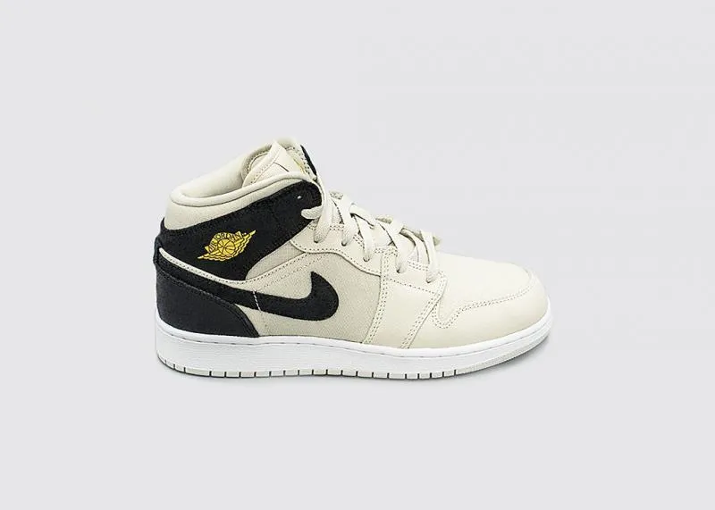 JORDAN - Boy - GS Air Jordan 1 Mid - Light Bone