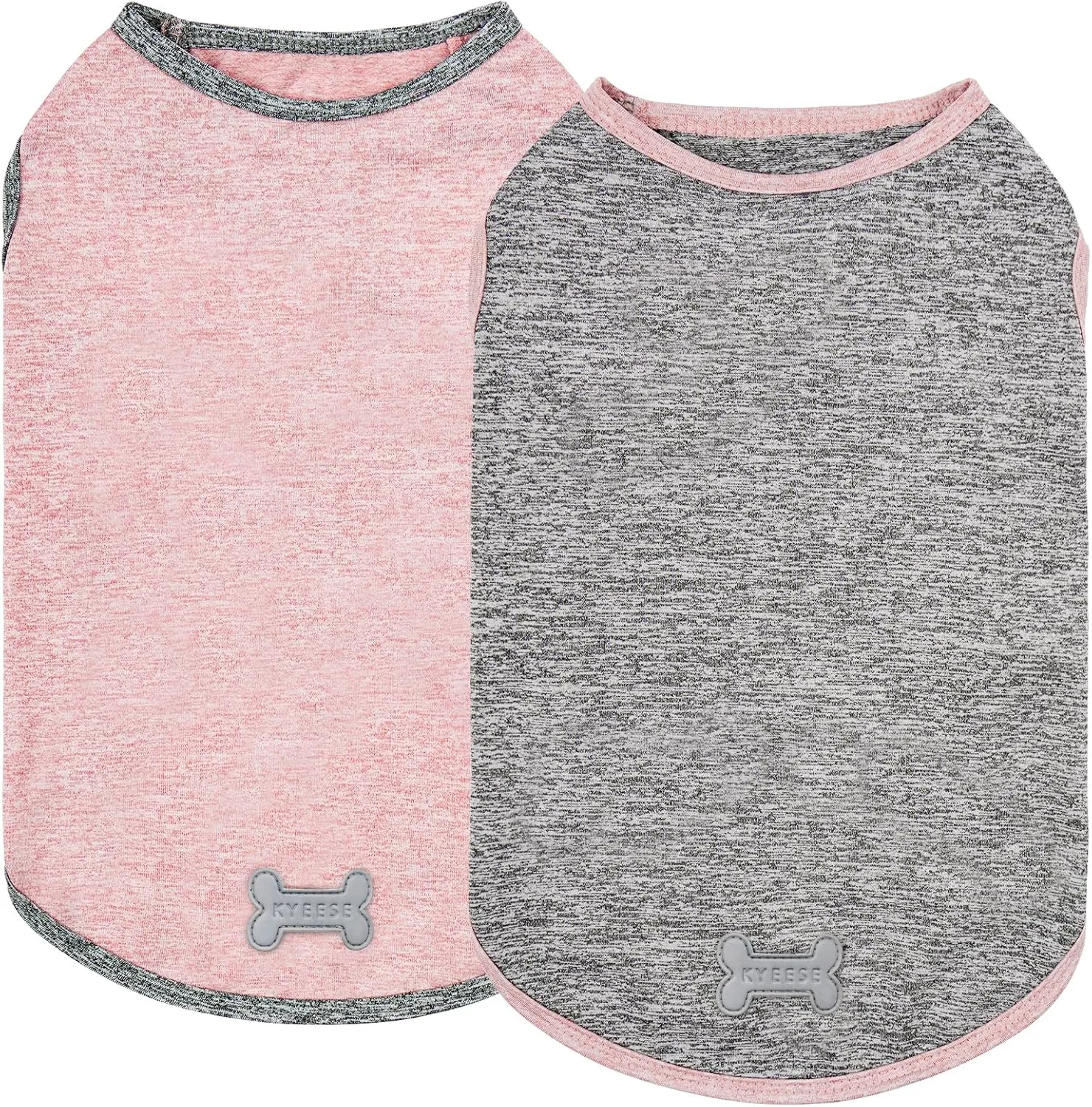 KYEESE 2Pack Dog Shirts Sun Protection Puppy T Shirt Pet Clothes Quick Dry for Small Dog with Reflective Label Soft Tank Top Sleeveless Pet Vest Puppy Clothes, Small