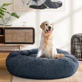 Large 90cm Calming Non-Slip Pet Bed for Dogs and Cats - i.Pet