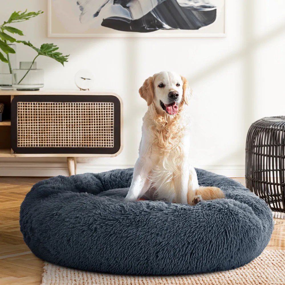 Large 90cm Calming Non-Slip Pet Bed for Dogs and Cats - i.Pet