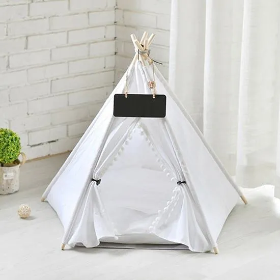 Large Pop Up Pet Dog Teepee Bed Tent