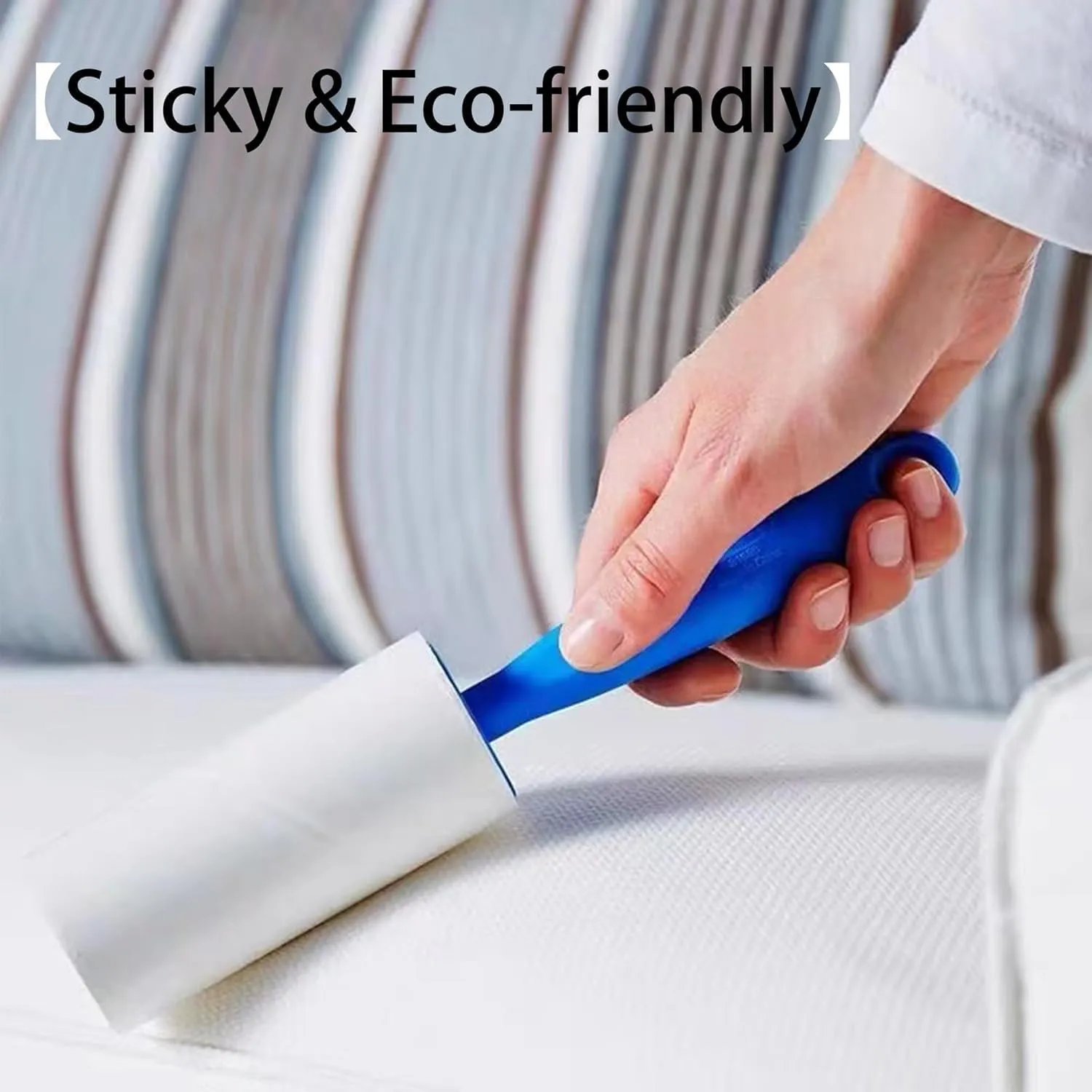 Lint Roller for Pet Hair Extra Sticky, Lint Rollers 200 Sheets Mega Value Set, Pet Hair Remover Roller with 5 Handle & 5 Rollers, Portable Lint Remover for Clothes, Furniture, Dog & Cat Hair Blue 5