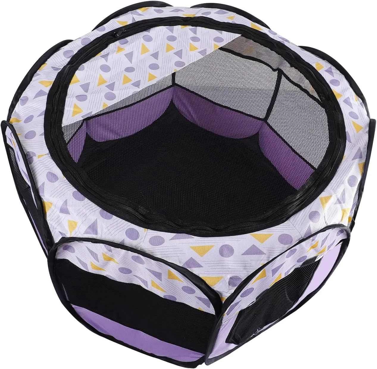 Lucky Monet Portable Dog Cat Playpen Small Dog Puppy Kitten Play Pens Indoor Pop Up Travel Dog Pen for Outdoor Camping Use