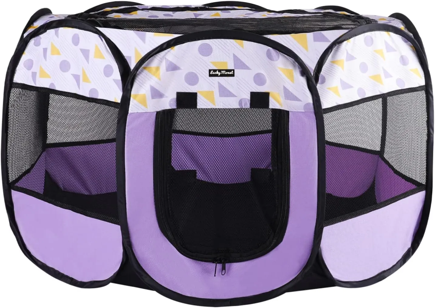 Lucky Monet Portable Dog Cat Playpen Small Dog Puppy Kitten Play Pens Indoor Pop Up Travel Dog Pen for Outdoor Camping Use