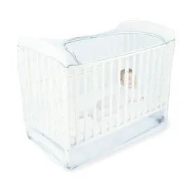 Orzbow Baby Crib Tent to Keep Baby from Climbing Out, Encrypted Mosquito Net for Crib, Crib Net with Two-Way Zippers, Durable and Breathable Mesh Cover, Falls and Mosquito Bites, White