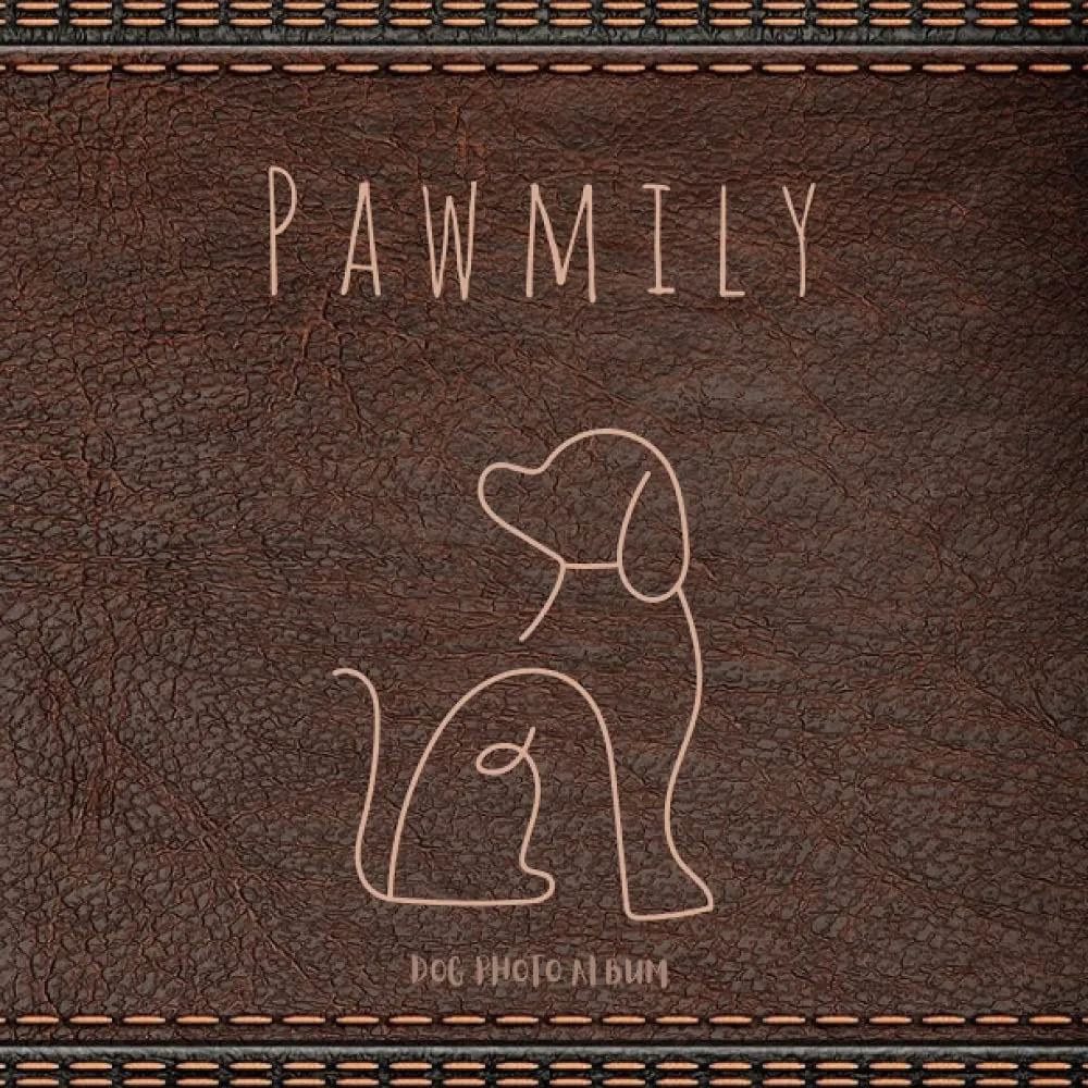 Pawmily - Dog Photo Album: Dog Photo Journal / Keepsake Scrapbook with Space to write | Pet themed Memory Book for your Puppy or Dog Paperback  August 10, 2021