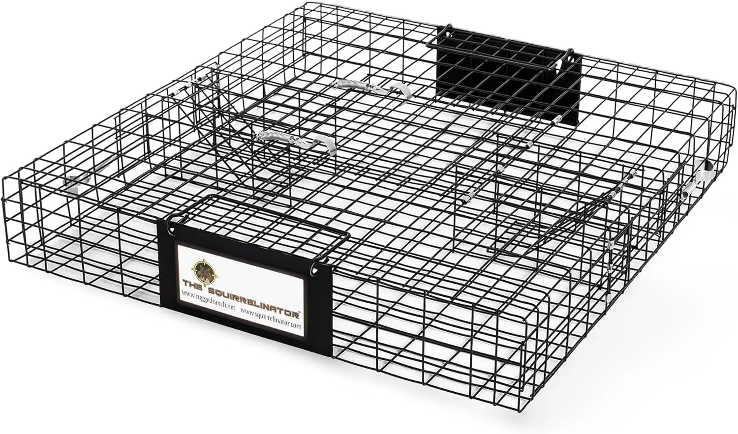 Rugged Ranch Squirrel Trap, Live Animal Catch & Release Cage, Squirrelinator