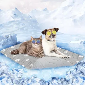SCENEREAL Dog Cooling Mat for Crate, Thicken Self-Cooling Dog Pad Reversible (Cool & Warm), 36"x23" Pet Cool Bed for M Large XL Dogs,Kennel Sofa Mats Machine Washable, Durable Non-Toxic Gel, Outdoor