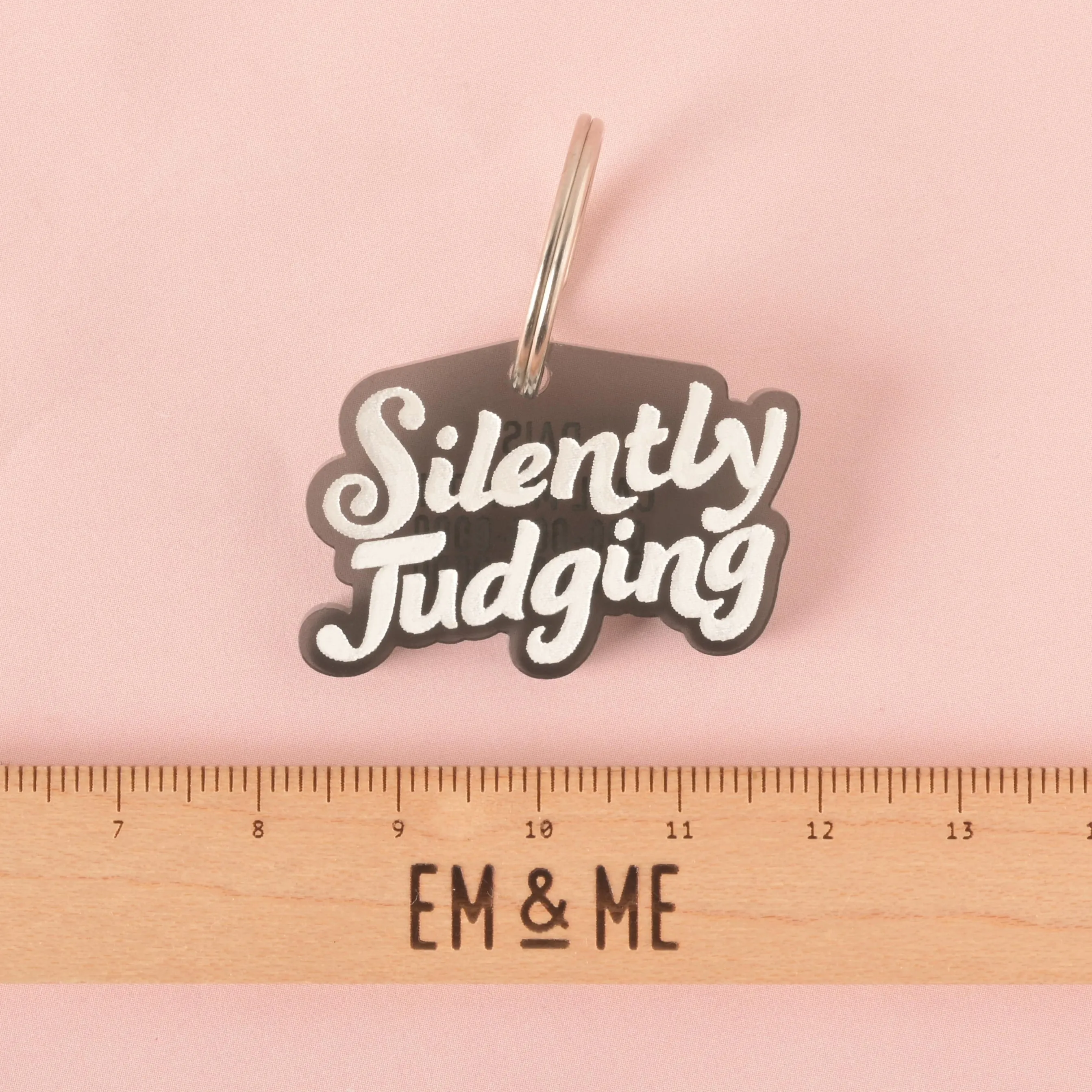 Silently Judging Personalized Pet Tag