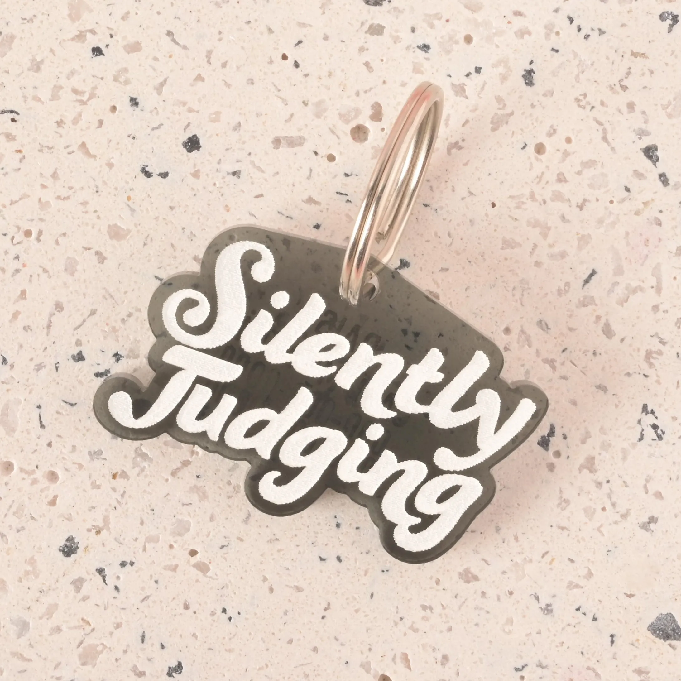 Silently Judging Personalized Pet Tag