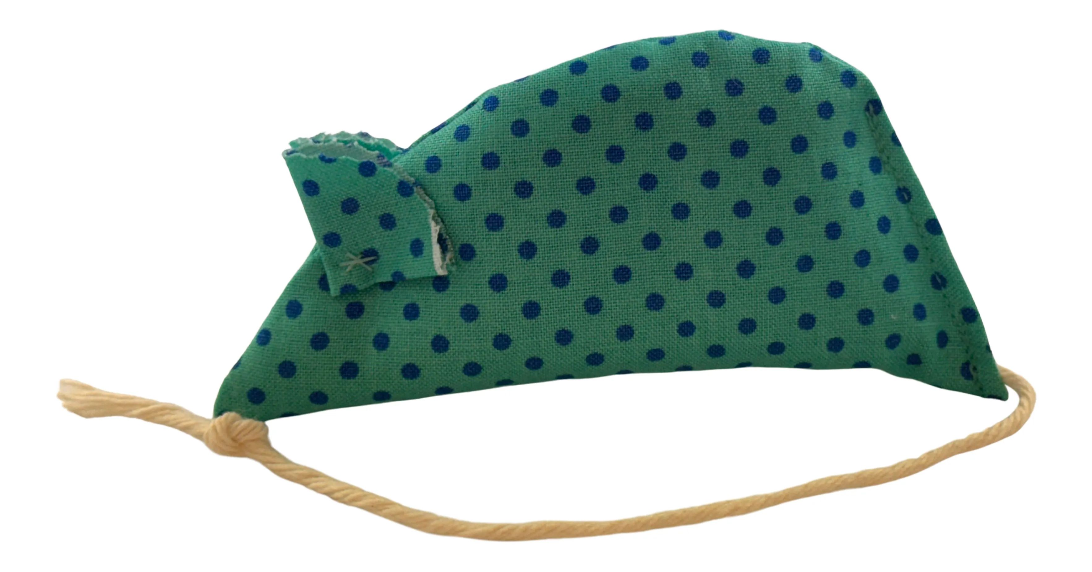 Spotty Blue and Turquoise Pack of 2 Catnip Mice