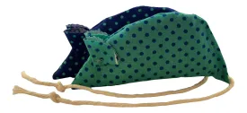 Spotty Blue and Turquoise Pack of 2 Catnip Mice