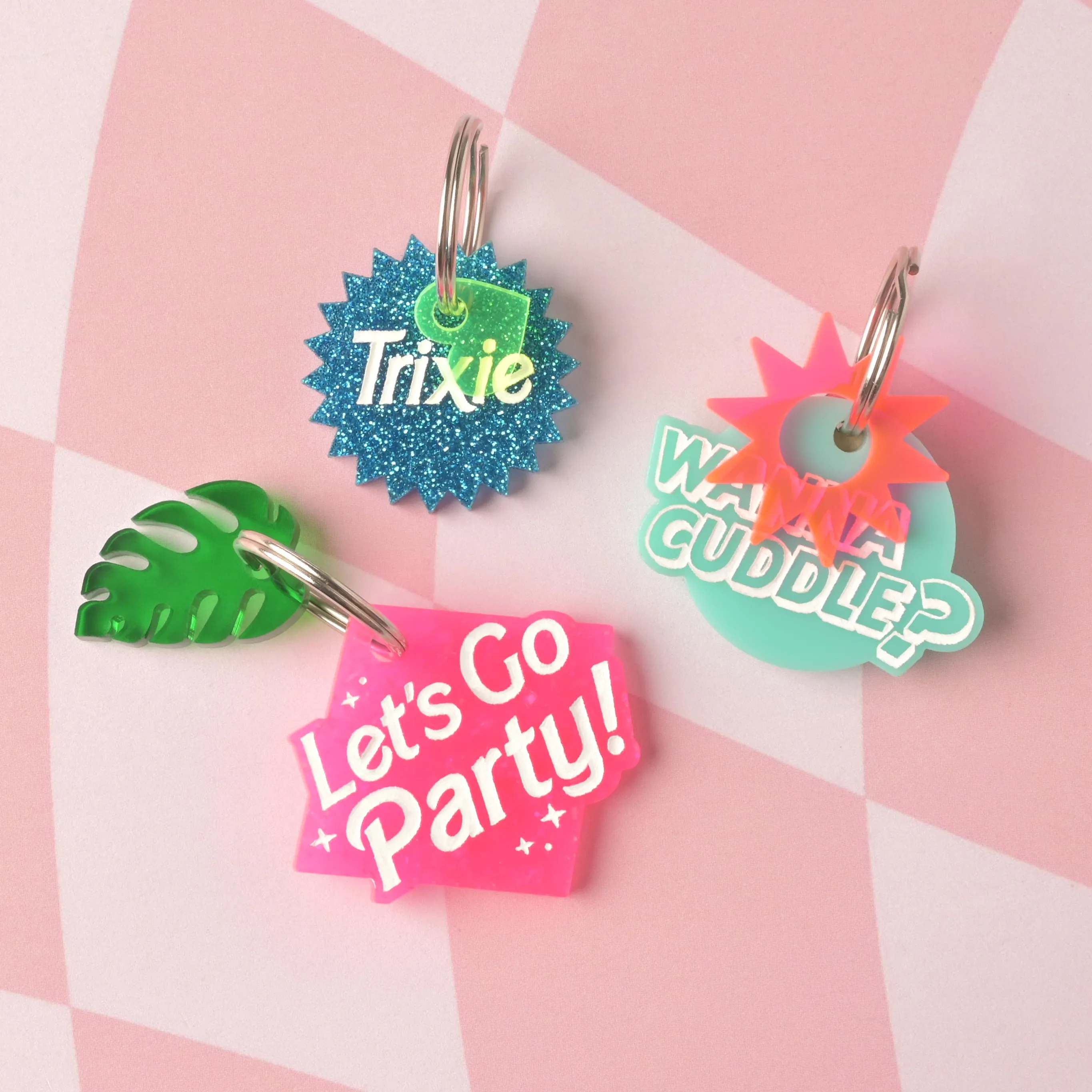 Wanna Cuddle Personalized Pet Tag