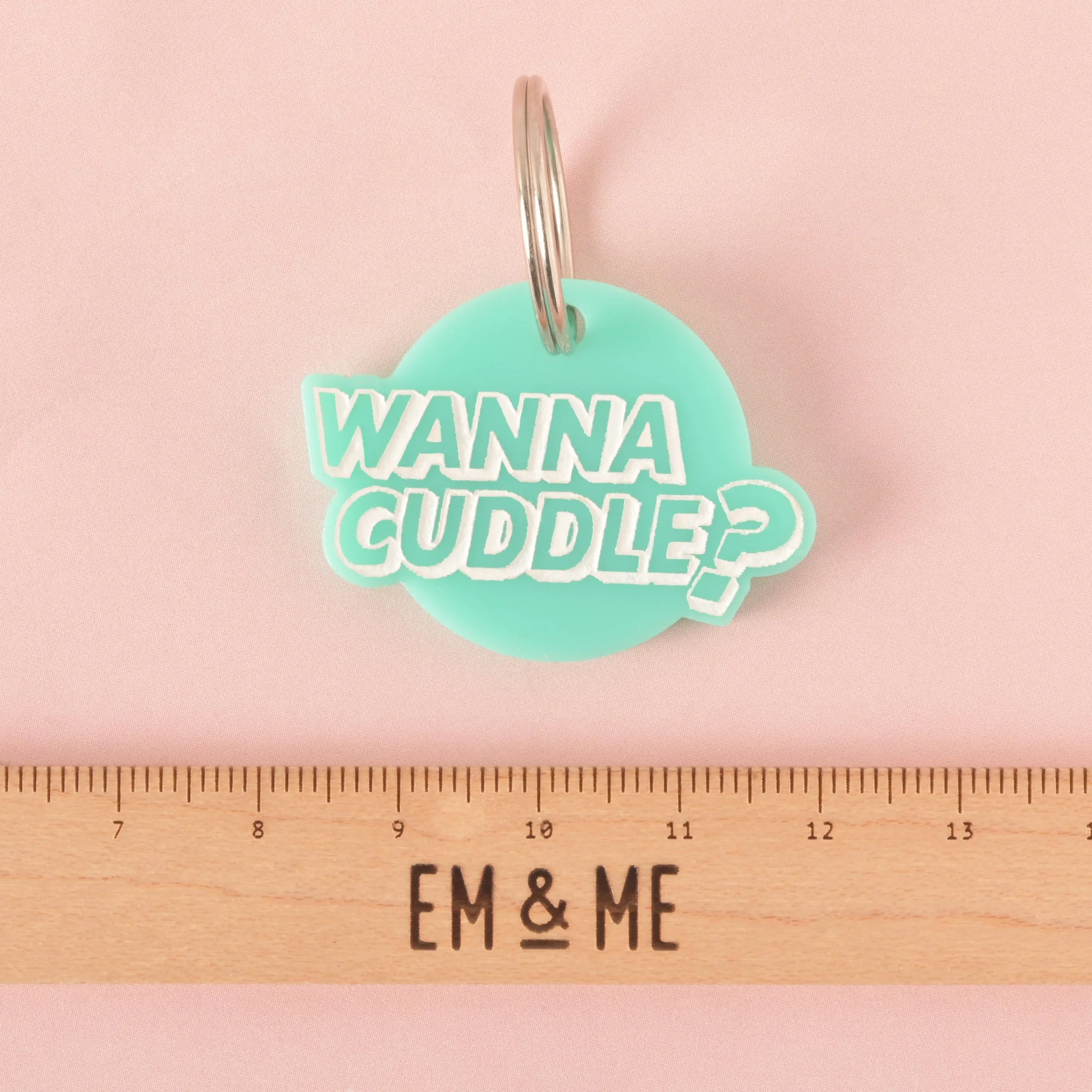 Wanna Cuddle Personalized Pet Tag